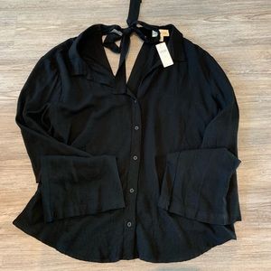 Anthropologie Bell Sleeve Top